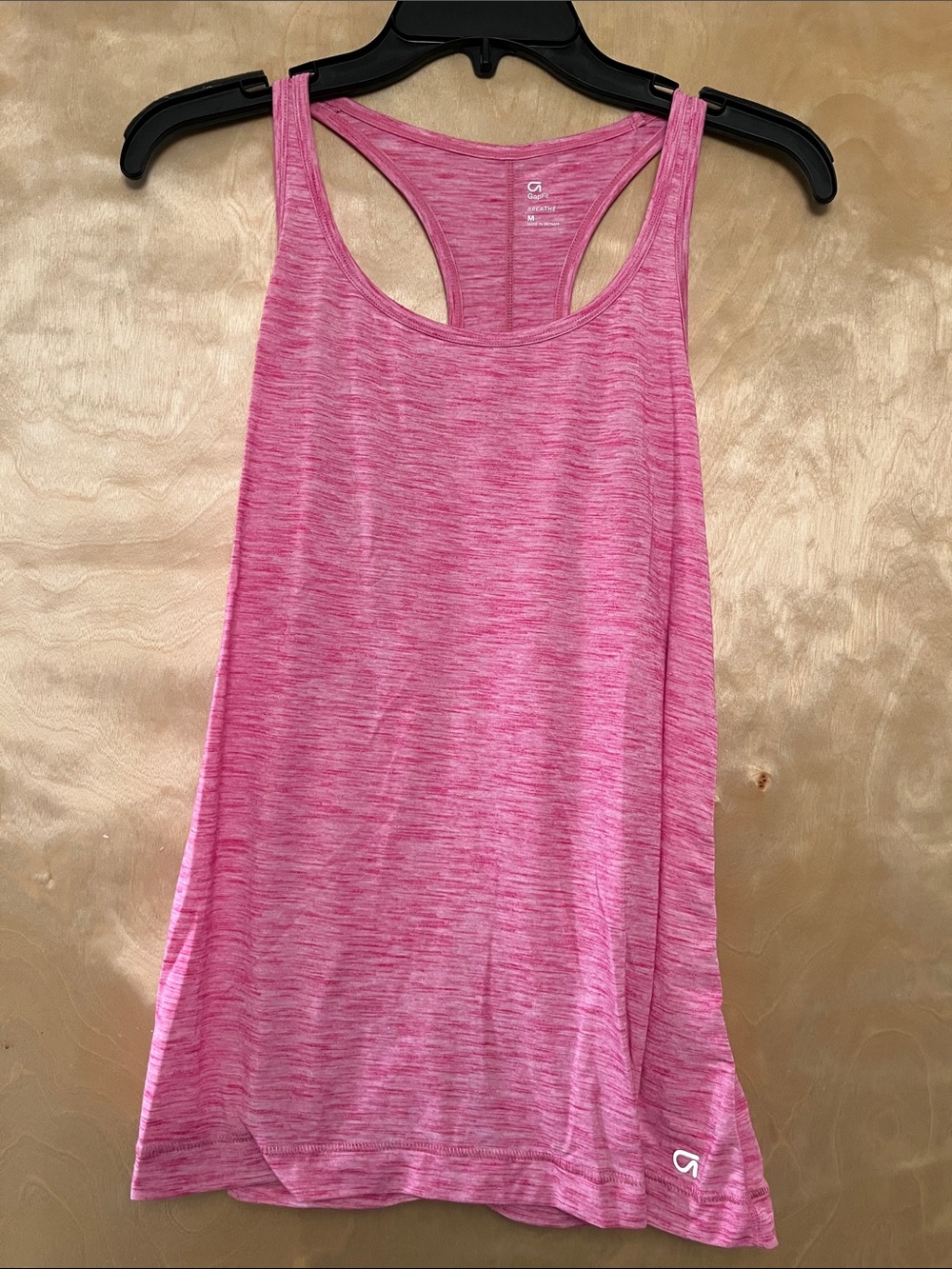 GapFit Pink Heathered Racerback Tank